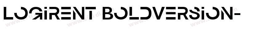 Logirent BoldVersion字体转换